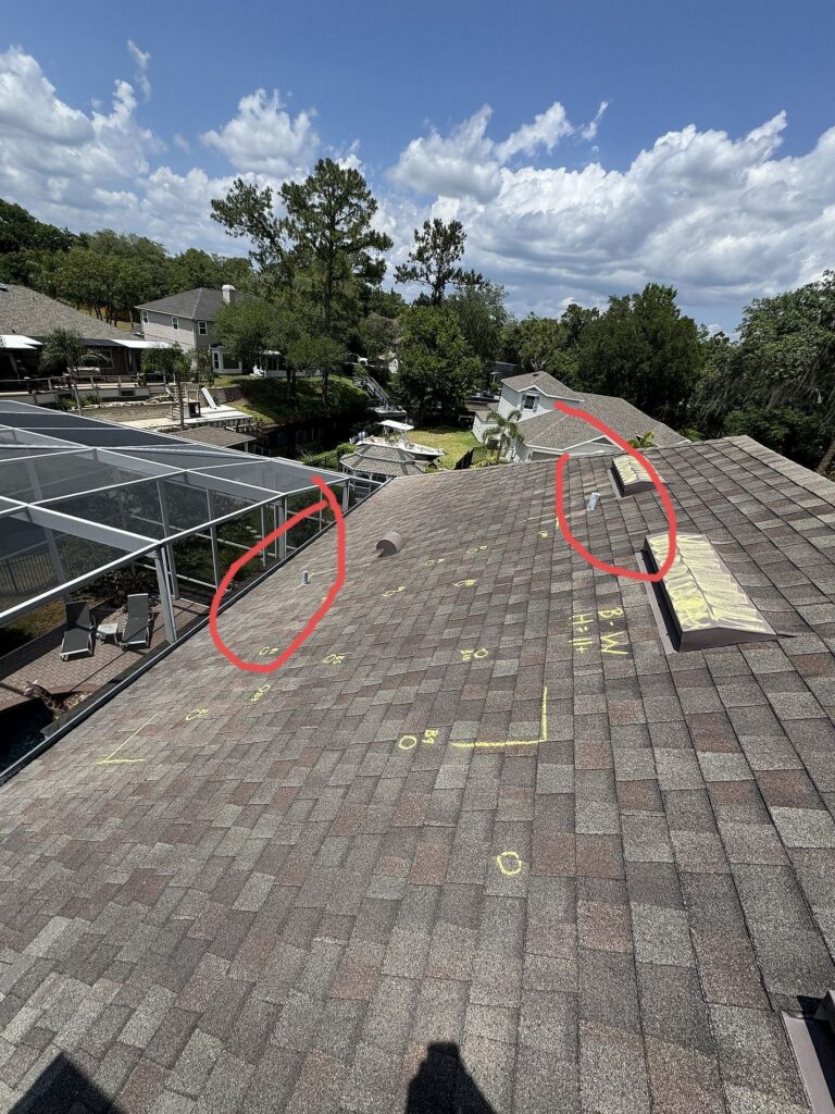 Before Integrity Roof Services installed new Roof and vents