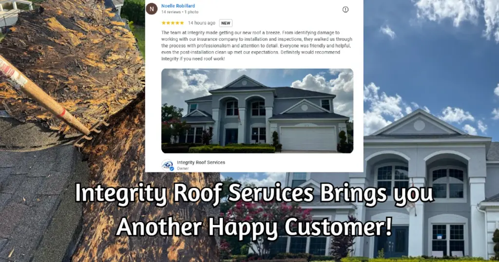 Integiry Roof Services completed home roof install sanford fl with great review