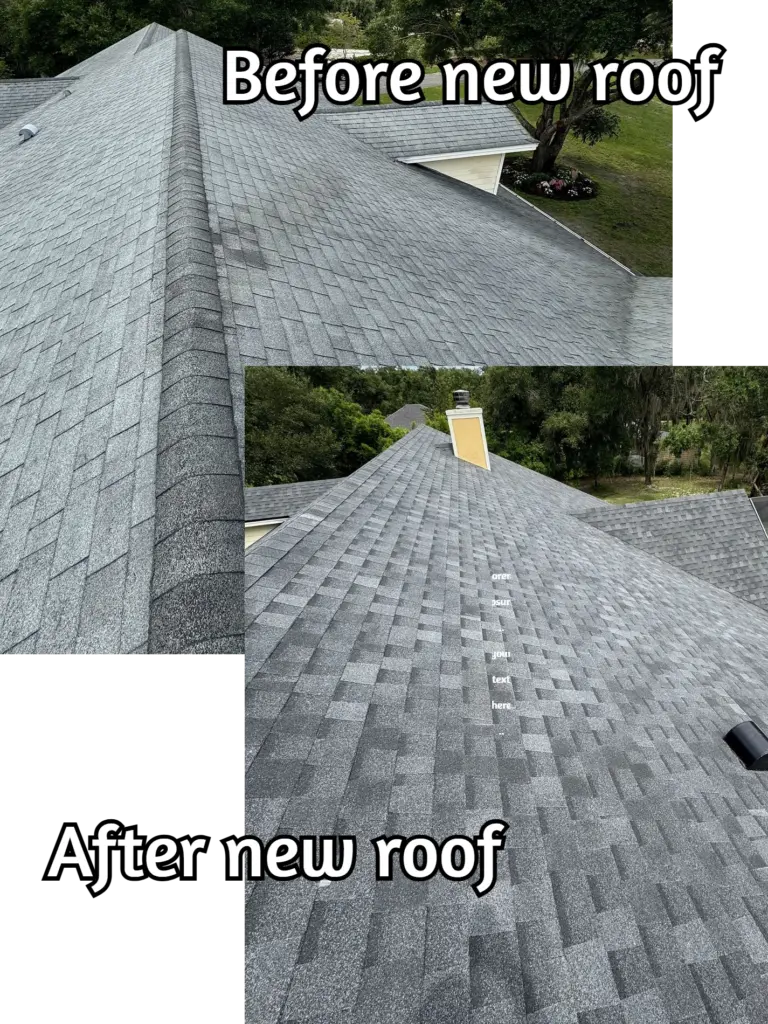 Integrity Roof Services new roofing before and after installed leesburg fl