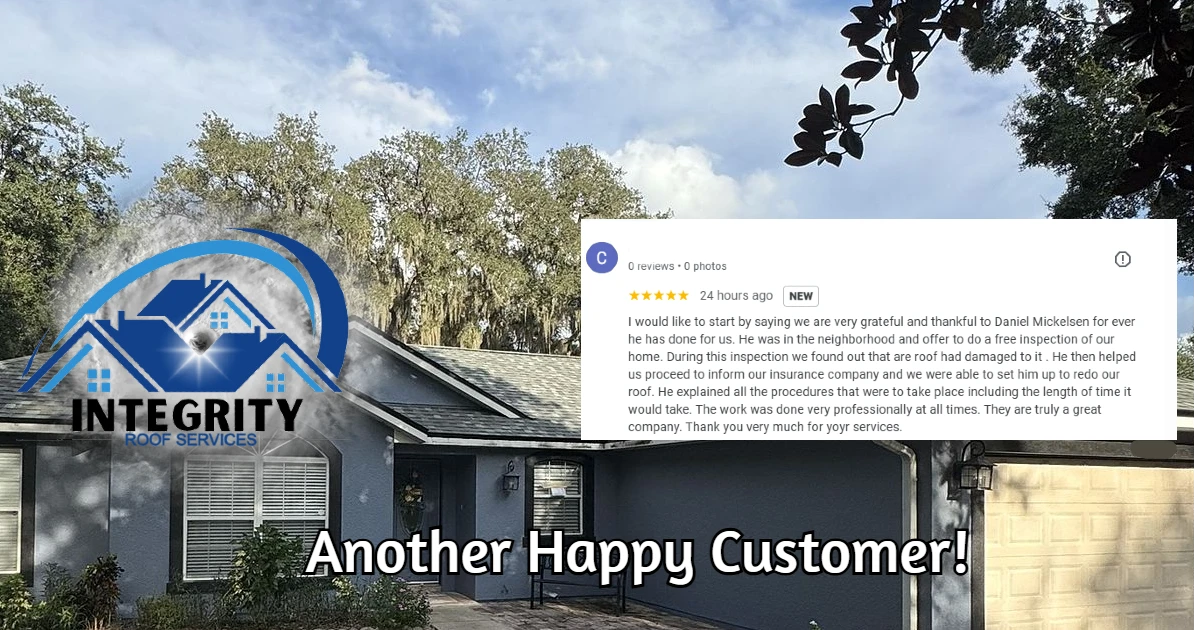 Another Happy Roofing Customer in Leesburg, FL 1 LeesBurg Fl, Roofing install to very happy customer