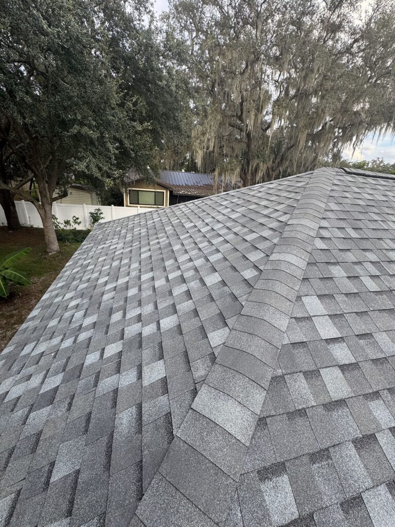 Atlas Pristine Tan roof replacement completed by Integrity Roof Services — beautiful finish and lifetime protection in Longwood FL