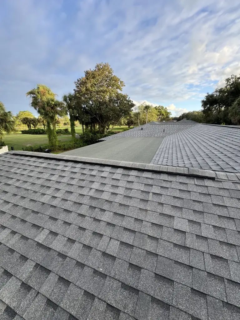 Completed roof replacement in Winter Park featuring upgraded shingles and full Atlas roofing system