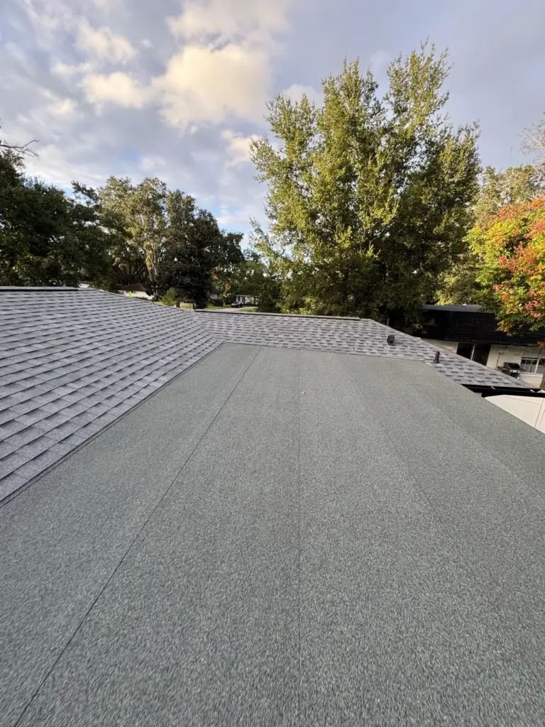 Atlas WeatherMaster Ice & Water Shield safeguarding leak-prone areas on this Winter Park roof replacement