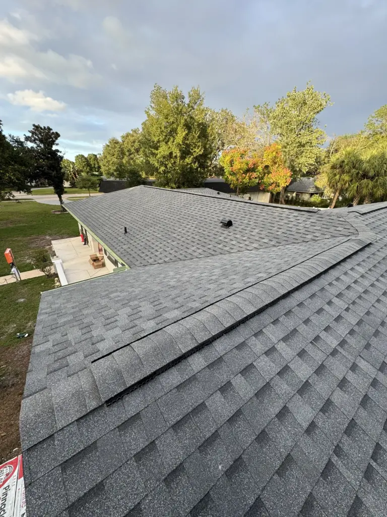 Finished Integrity Roof Services project showcasing premium installation quality in Winter Park Florida.