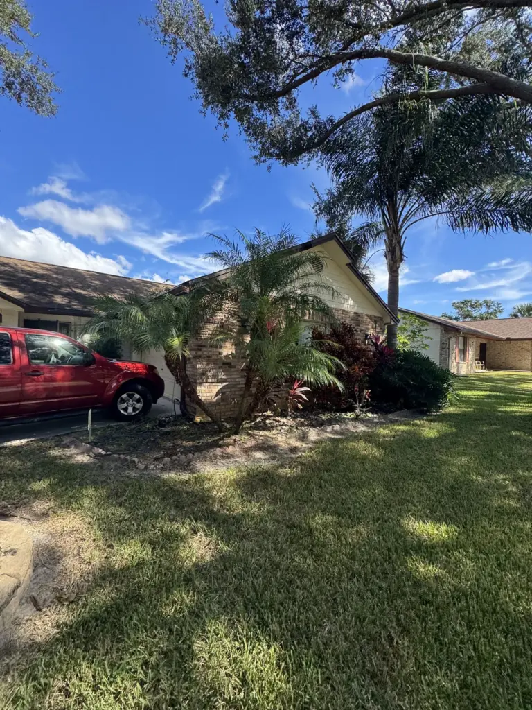 Roofing Projects FL 33 Failing residential roof with storm damage and leaks before replacement in Orlando, FL