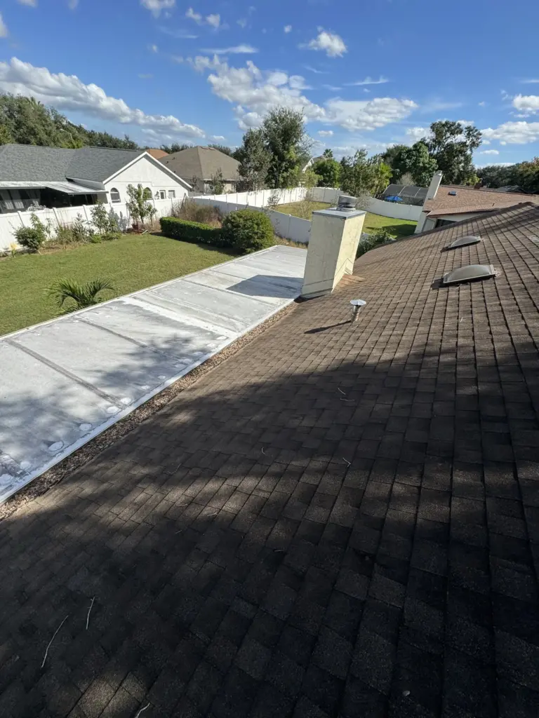 Roofing Projects FL 37 Multiple damaged shingles and weakened roof areas identified during leak investigation.