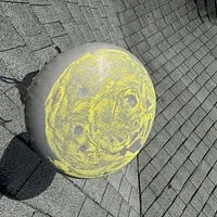 Roofing Projects FL 15 Attic vent and shingle edge condition before roof replacement in Iron Gate, Leesburg, Florida