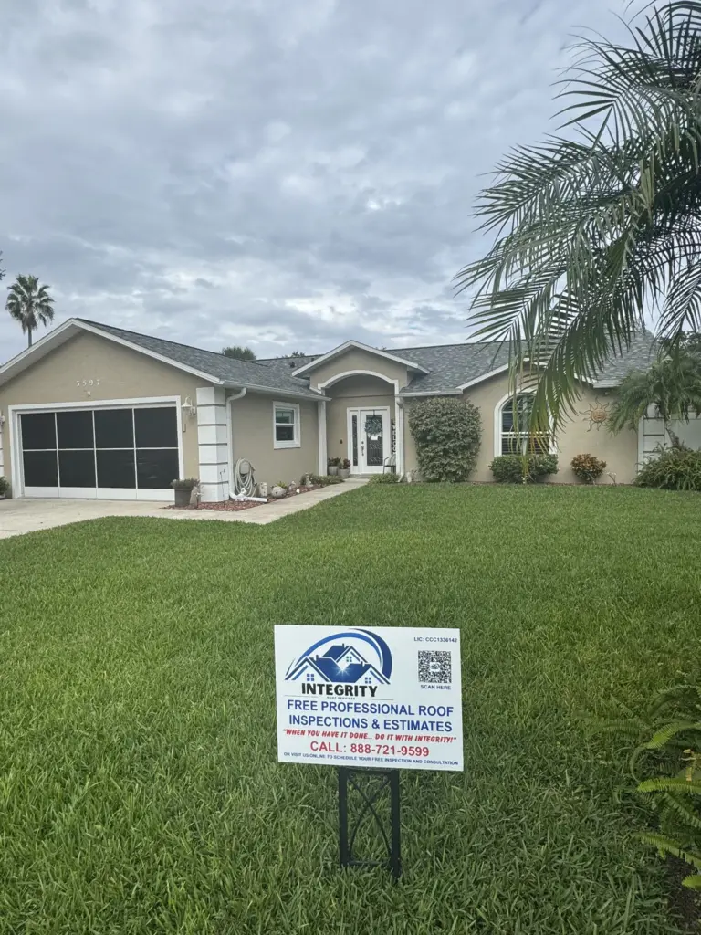 Completed Atlas architectural shingle roof installation in Port Orange Florida