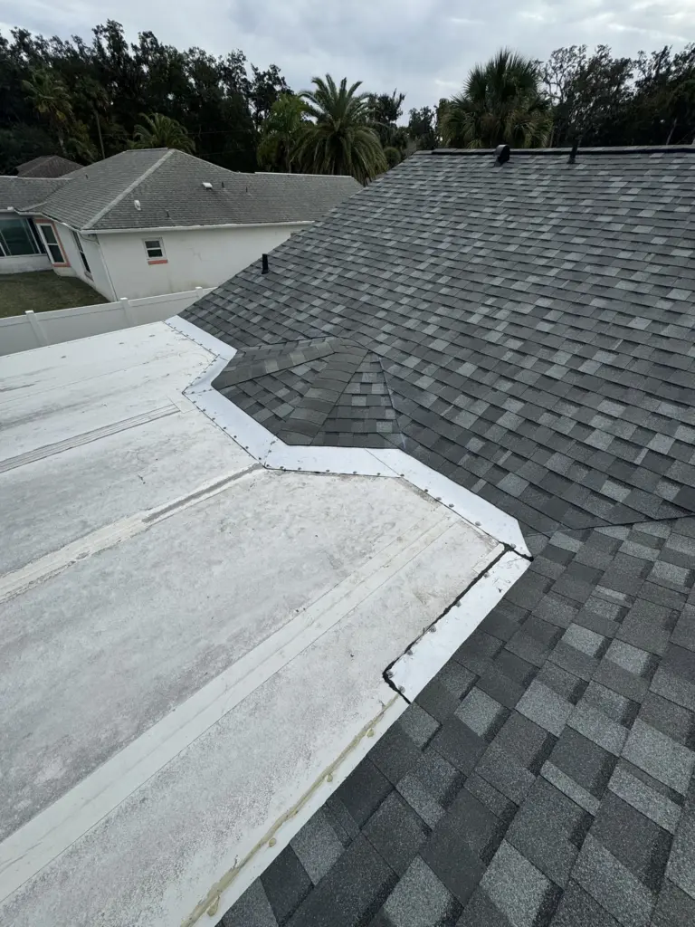 Uniform architectural shingle roof after installation in Port Orange Florida
