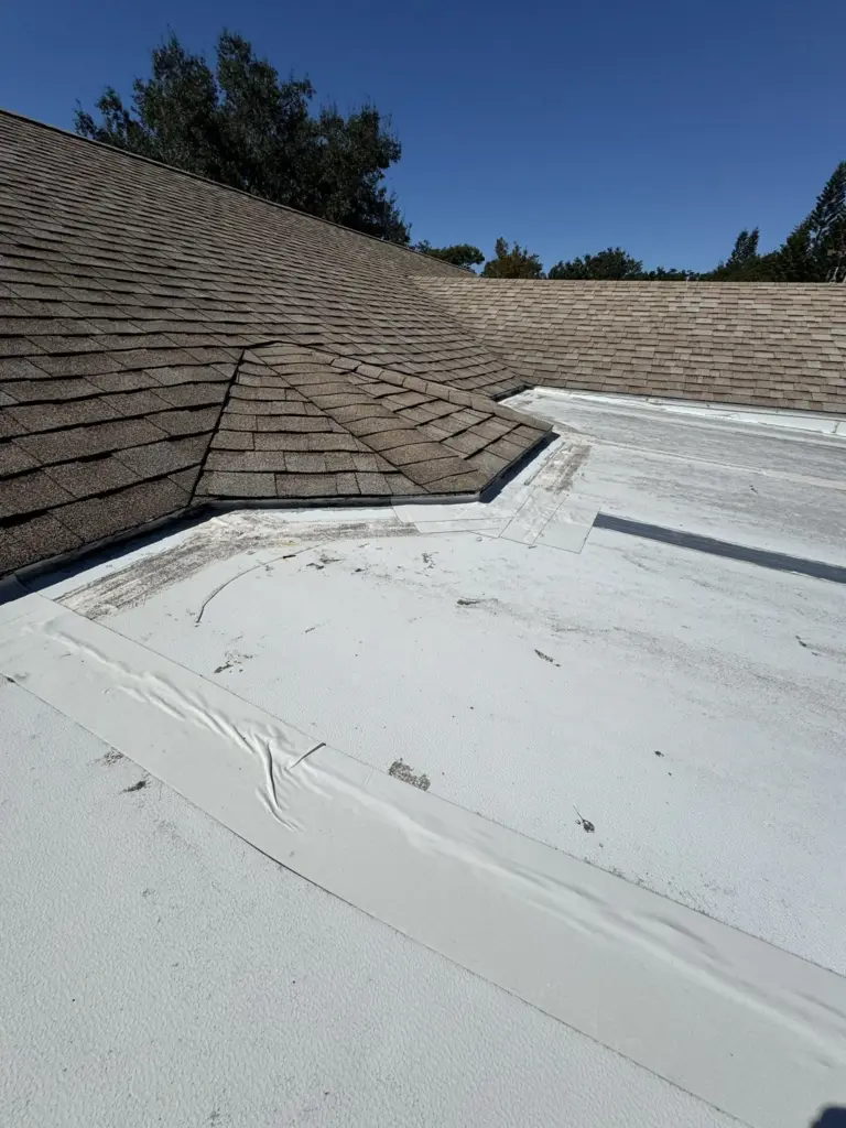 Roofing Projects FL 20 Roof wear from Florida climate exposure on a Port Orange home