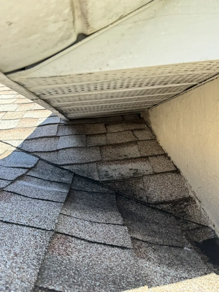 Roofing Projects FL 22 Roof surface wear on a Port Orange Florida residence before replacement