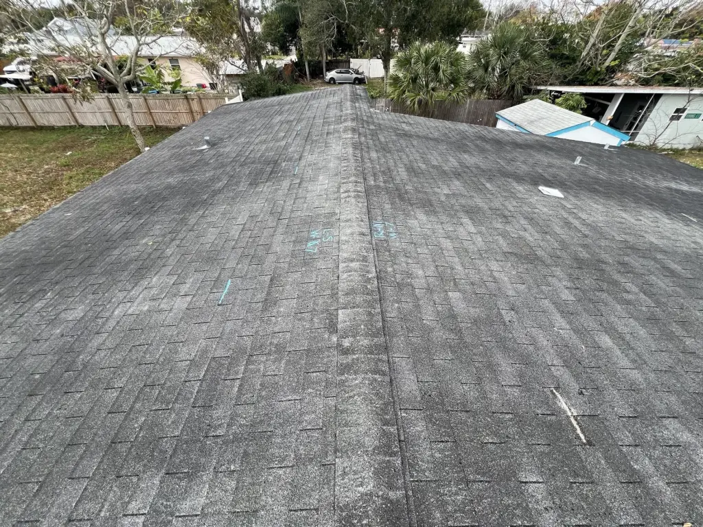 Main Roof Plane Before Full Roof Replacement in Daytona Beach Florida