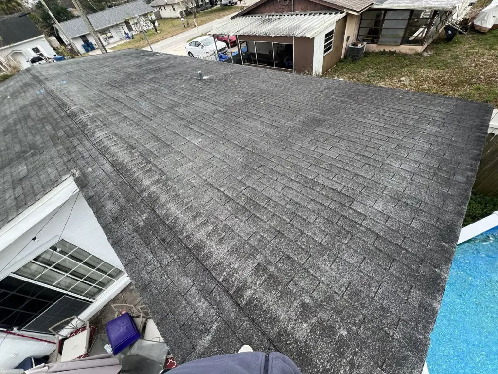 Roof Inspection View Before Replacement on Valencia Avenue Daytona Beach