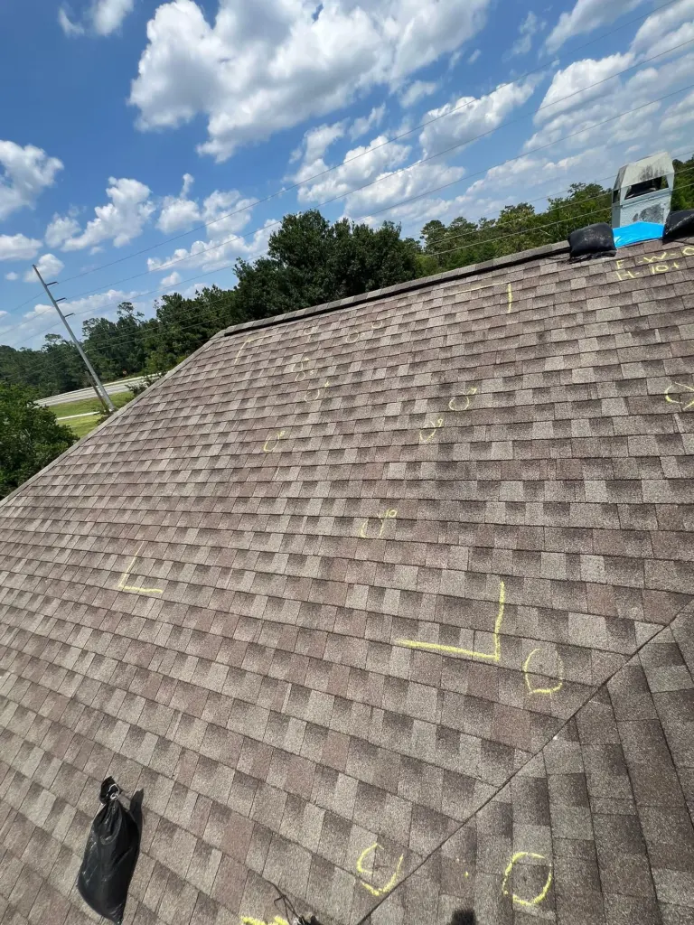 Original Roof Before Replacement on Strand Circle