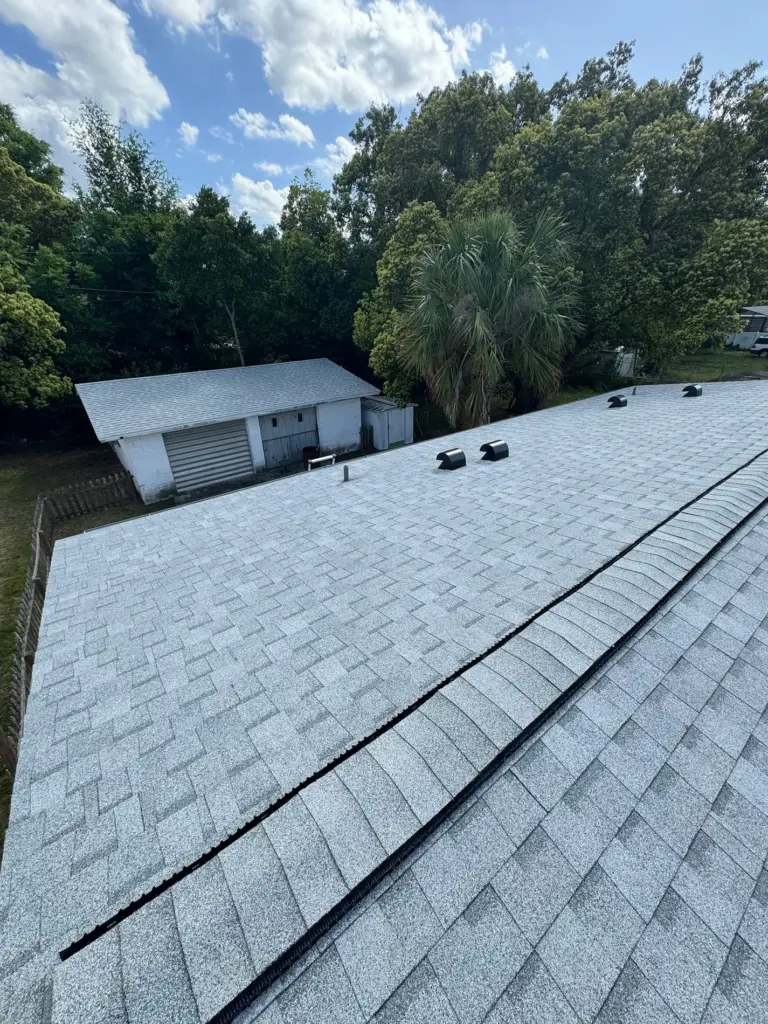 New Oyster Shell Atlas architectural shingle roof installed in Eustis Florida.