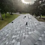 Atlas TruRidge® ridge vent after install — providing continuous attic ventilation with a low-profile, polished appearance. Atlas TruRidge® ridge vent after install — providing continuous attic ventilation with a low-profile, polished appearance.