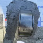 Galvanized steel gooseneck vents fastened in place with tar overlay for sealed nail holes Galvanized steel gooseneck vents fastened in place with tar overlay for sealed nail holes