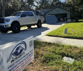 Final overview photo showing the completed roofing project. Completed residential roof replacement documented after installation in Port Orange, Florida