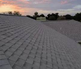 New Pewter Roof Ridge Under Evening Sky Lakeland Florida